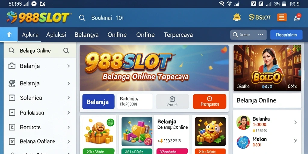 Tampilan antarmuka 988SLOT yang modern dan mudah digunakan.