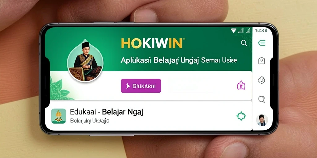 Antarmuka HOKIWIN yang intuitif untuk belajar mengaji
