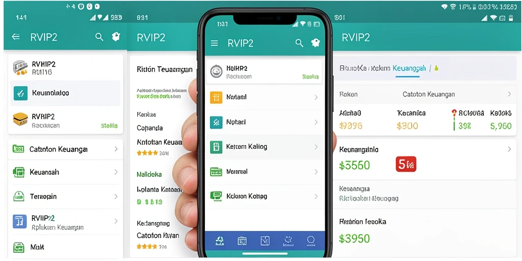 Tampilan antarmuka RVIP2 yang intuitif untuk catatan keuangan.