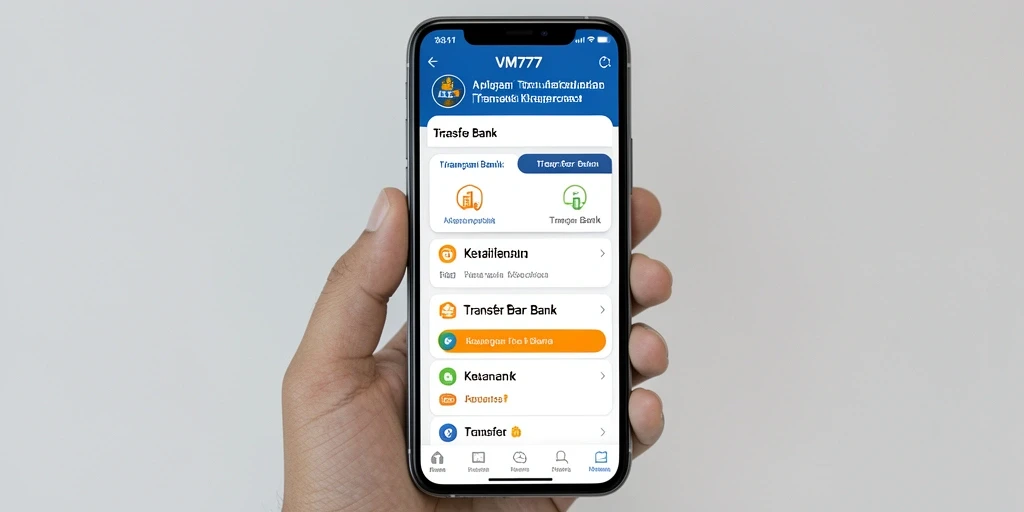 Antarmuka pengguna VM777 yang sederhana dan mudah dipahami.